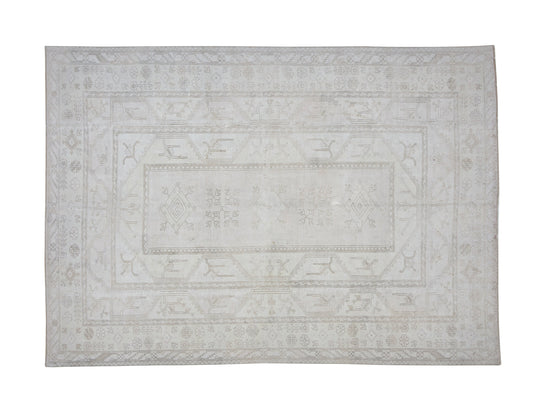 Vintage Handmade Rug, Turkish Oushak Rug, Neutral Area Unique Rug, Kid Room Rug, Rug 8x11, Coastal Decor, Turkish Carpet, Carpet Rug, 12261
