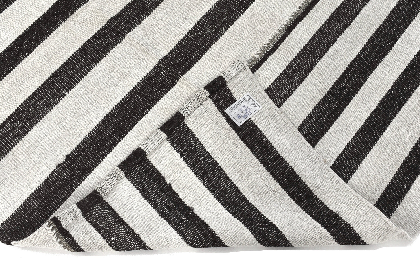 6x8 Kilim Rug Striped, Turkish Rug Organic, Hemp Rug White Neutral, Vintage Kilim Rug, Hemp Kilim Rug, Living room, 6088