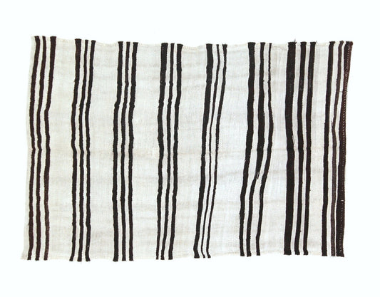 5x8 HEMP KİLİM RUG,Turkish Vintage Kilim rug, White kilim rug, Area kilim rug, Coastal Decor, Bedroom rug, Nursery rug, Neutral rug ,6716