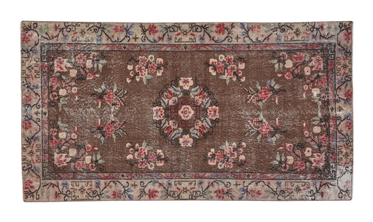 Vintage Handmade Rug, Turkish Oushak Eclectic Rug, Area Bohemian Rug, Bedroom Rug, Carpet Rug, Turkish Carpet, Rug 4x7, Turkey Rug, 12232