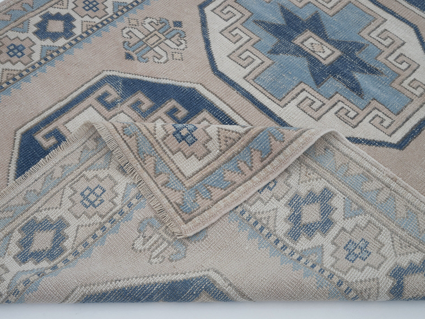 Oushak Vintage Rug, Turkish Handmade Rug, Area Eclectic Rug, Office Rug, Carpet Rug, Turkish Carpet, Turkey Rug, Rug 5x7, 12434