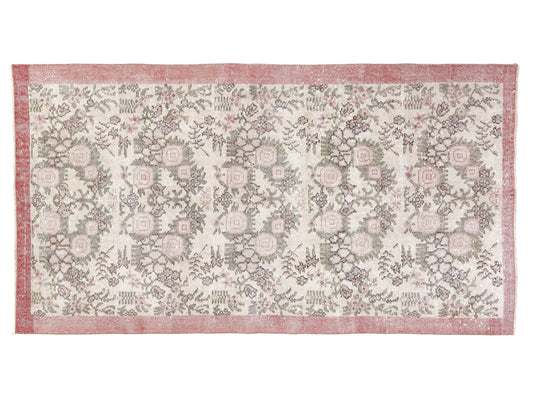 Turkish Rug 4x7, Oushak Area Rug, Vintage Handmade Unique Rug, Carpet Rug, Living Room Rug, Bohemian Rug, Anatolia Eclectic Rug, 10345