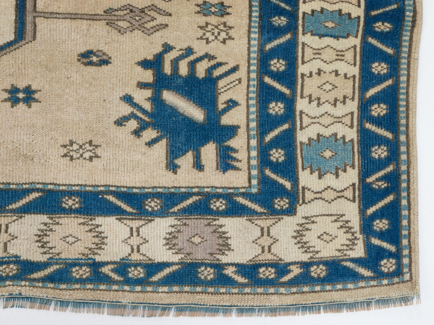 Turkish Rug 5x6, Vintage Oushak Rug, Handmade Area Antique Rug, Turkey Rug, Living Room Rug, Neutral Floor Rug, Scandinavian Rug, 9097