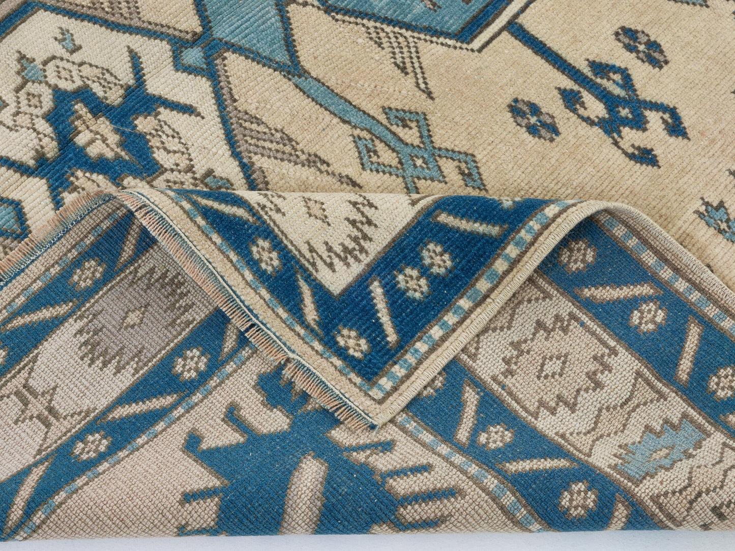 Turkish Rug 5x6, Vintage Oushak Rug, Handmade Area Antique Rug, Turkey Rug, Living Room Rug, Neutral Floor Rug, Scandinavian Rug, 9097