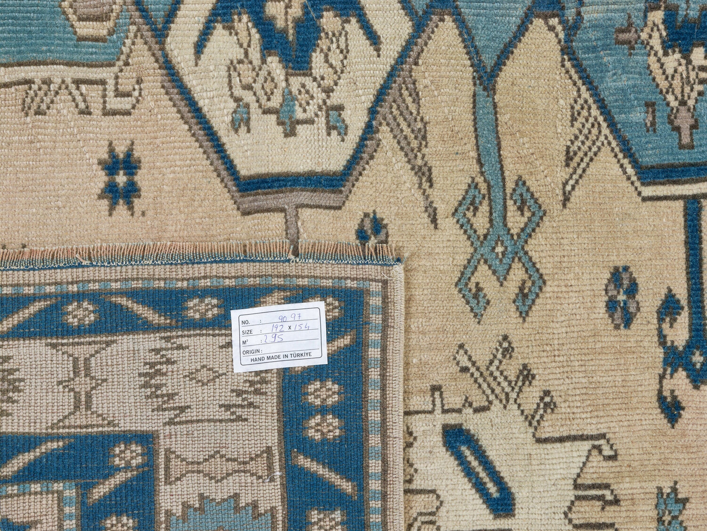 Turkish Rug 5x6, Vintage Oushak Rug, Handmade Area Antique Rug, Turkey Rug, Living Room Rug, Neutral Floor Rug, Scandinavian Rug, 9097