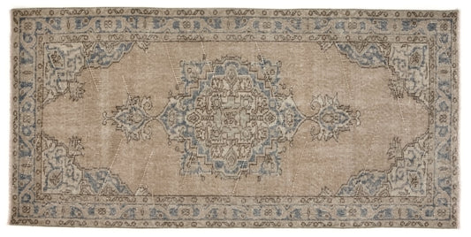 Vintage Rug, 3x6 Rug, Turkish rug 3x6, Eclectic rug, Bedroom rug, Boho rug, Area rug, Wool rug, One of a kind rug, Oushak Carpet Rug, 8788