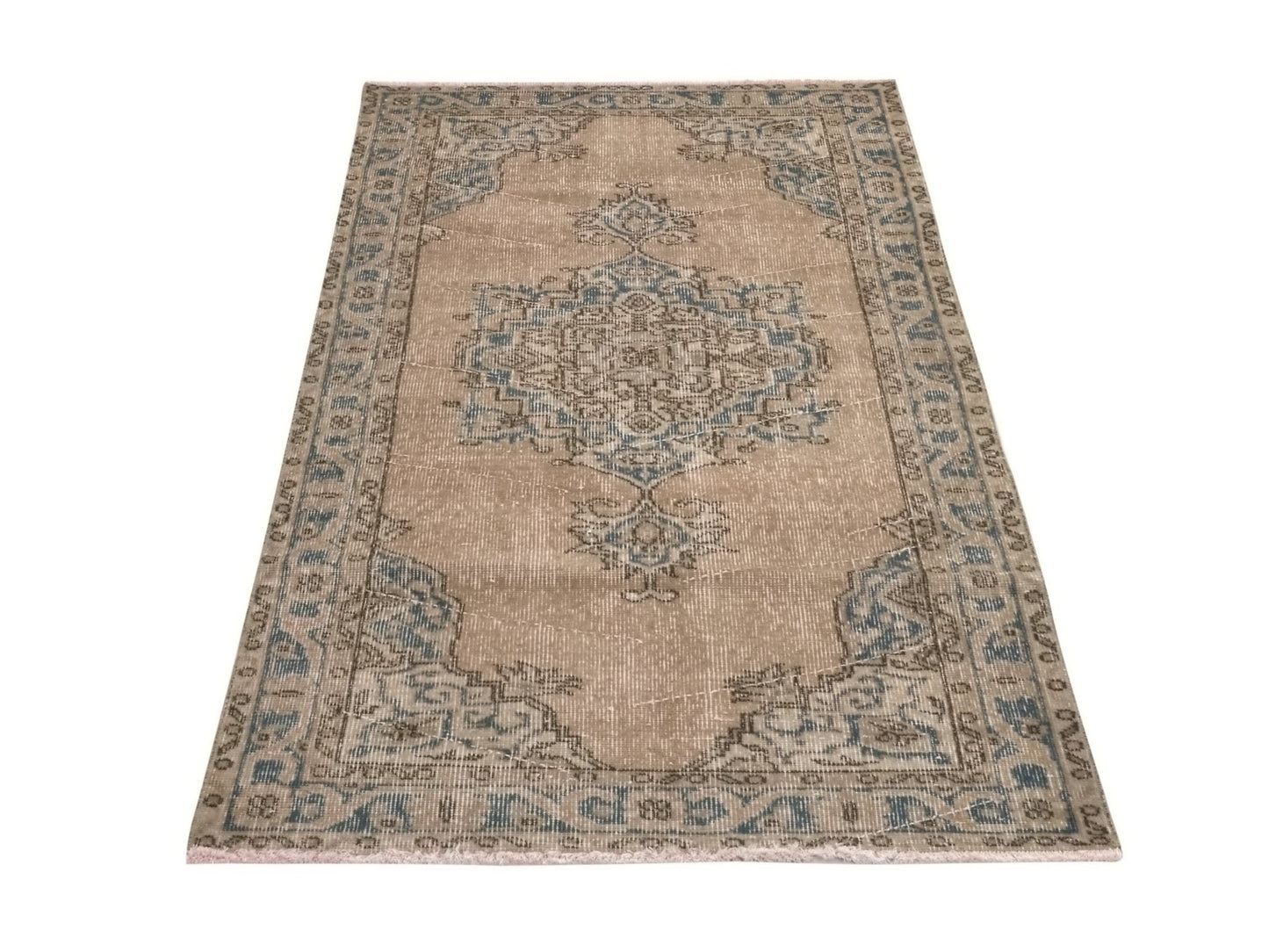 Vintage Rug, 3x6 Rug, Turkish rug 3x6, Eclectic rug, Bedroom rug, Boho rug, Area rug, Wool rug, One of a kind rug, Oushak Carpet Rug, 8788