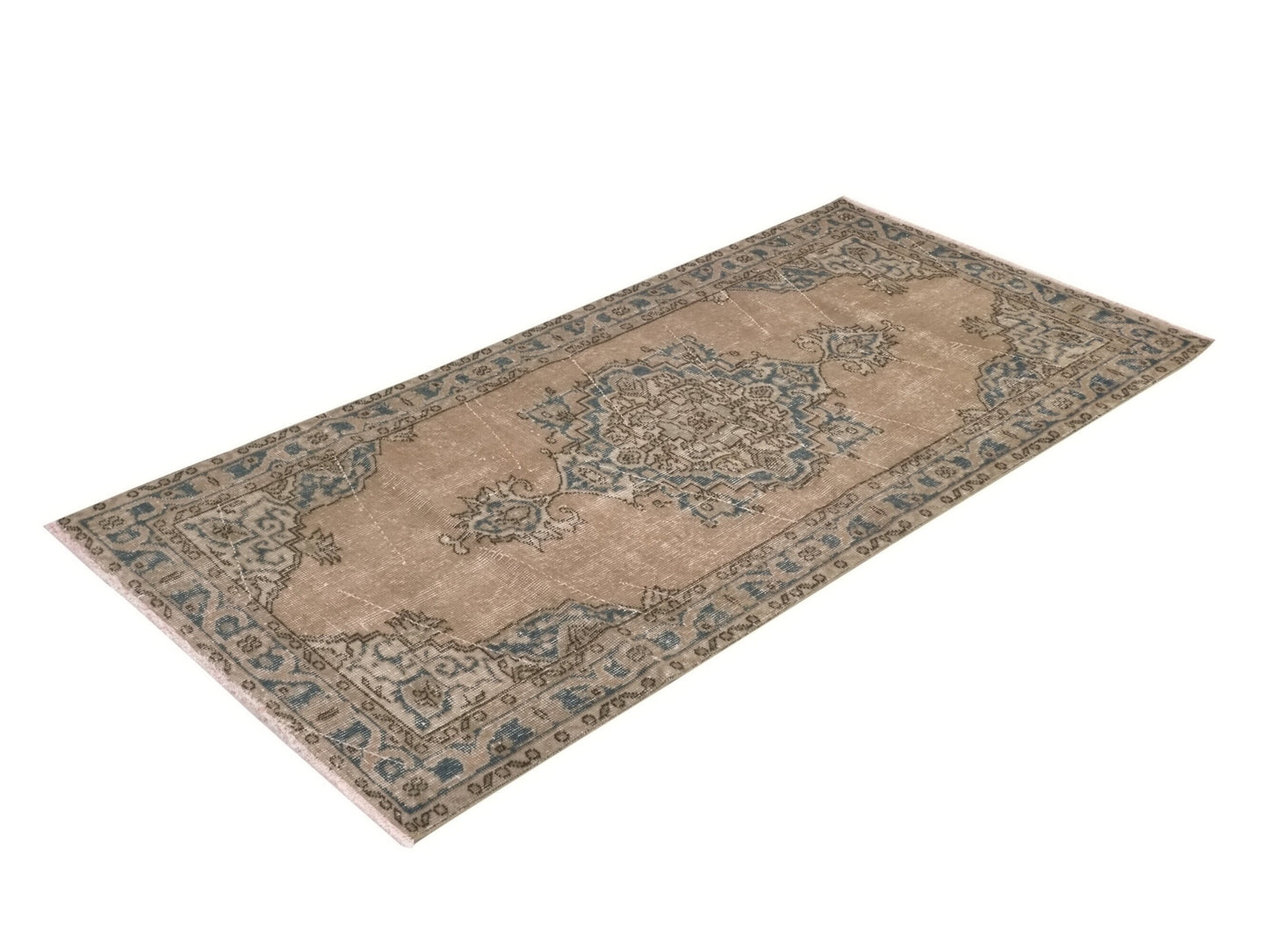 Vintage Rug, 3x6 Rug, Turkish rug 3x6, Eclectic rug, Bedroom rug, Boho rug, Area rug, Wool rug, One of a kind rug, Oushak Carpet Rug, 8788