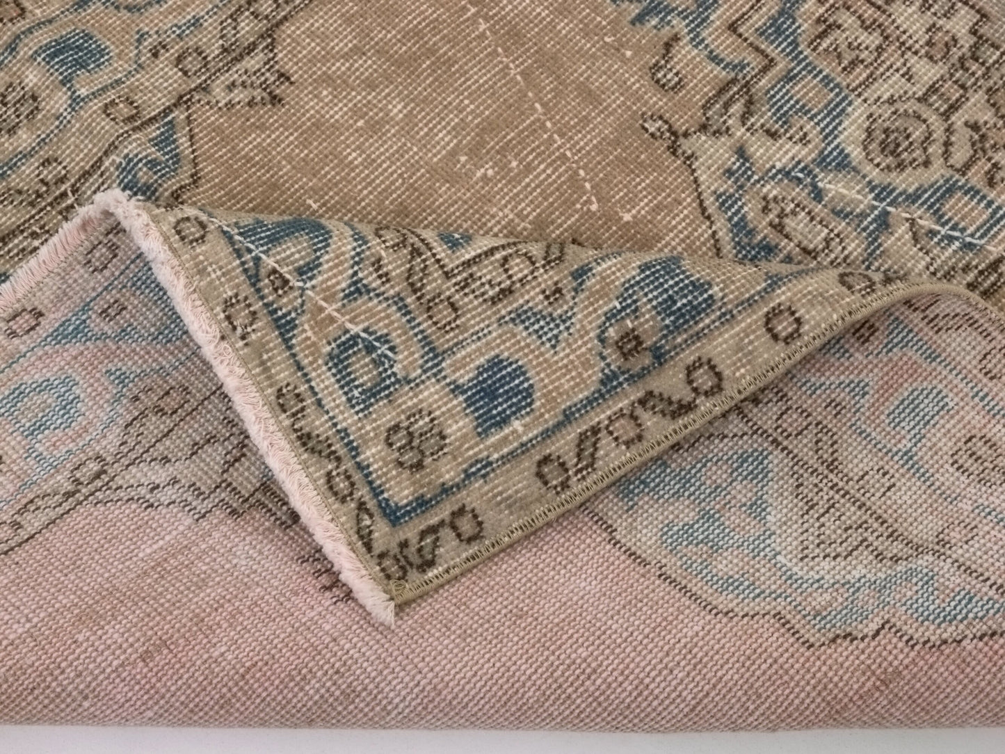 Vintage Rug, 3x6 Rug, Turkish rug 3x6, Eclectic rug, Bedroom rug, Boho rug, Area rug, Wool rug, One of a kind rug, Oushak Carpet Rug, 8788