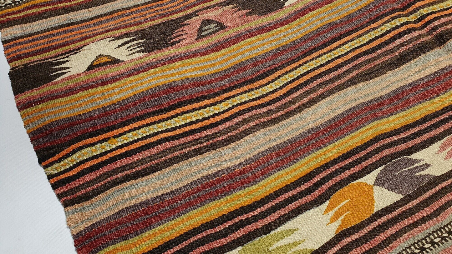 Kilim rug Anatolian ,Muted Vintage Kilim rug, Turkish Kilim rug Rustic, 5x8 Kilim rug ,Turkish Vintage Rug,Handmade rug, Primitive rug, 2929