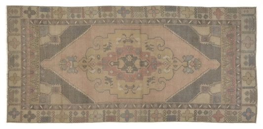 Vintage rug 4x8, Area rug 4x8, Entryway Turkish rug, Oushak Rug, One of a kind rug, Anatolian rug, Handmade rug, Oushak Carpet Rug 4x8, 8716