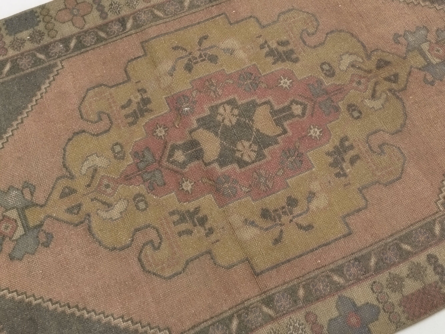 Vintage rug 4x8, Area rug 4x8, Entryway Turkish rug, Oushak Rug, One of a kind rug, Anatolian rug, Handmade rug, Oushak Carpet Rug 4x8, 8716