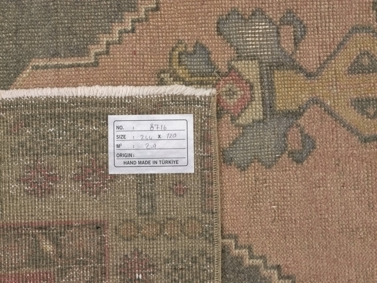 Vintage rug 4x8, Area rug 4x8, Entryway Turkish rug, Oushak Rug, One of a kind rug, Anatolian rug, Handmade rug, Oushak Carpet Rug 4x8, 8716