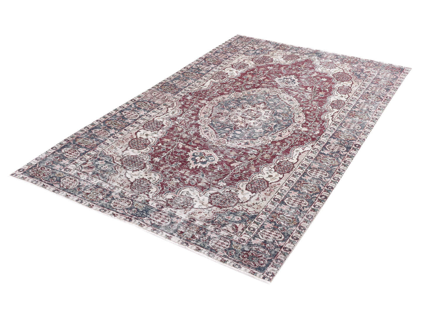 Handmade Area Rug, Vintage Rug, Turkish Rug, Oushak Rug 5x9, Primitive Rustic Faded Rug, Living Room Rug, Turkey Rug, Anatolia Rug, 10368