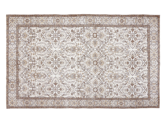 Primitive Rug, Vintage Oushak Rug, Turkish Handmade Rug, Bedroom Rug, Neutral Area Rustic Rug, Carpet Rug, Rug 5x9, Turkey Rug, 10388