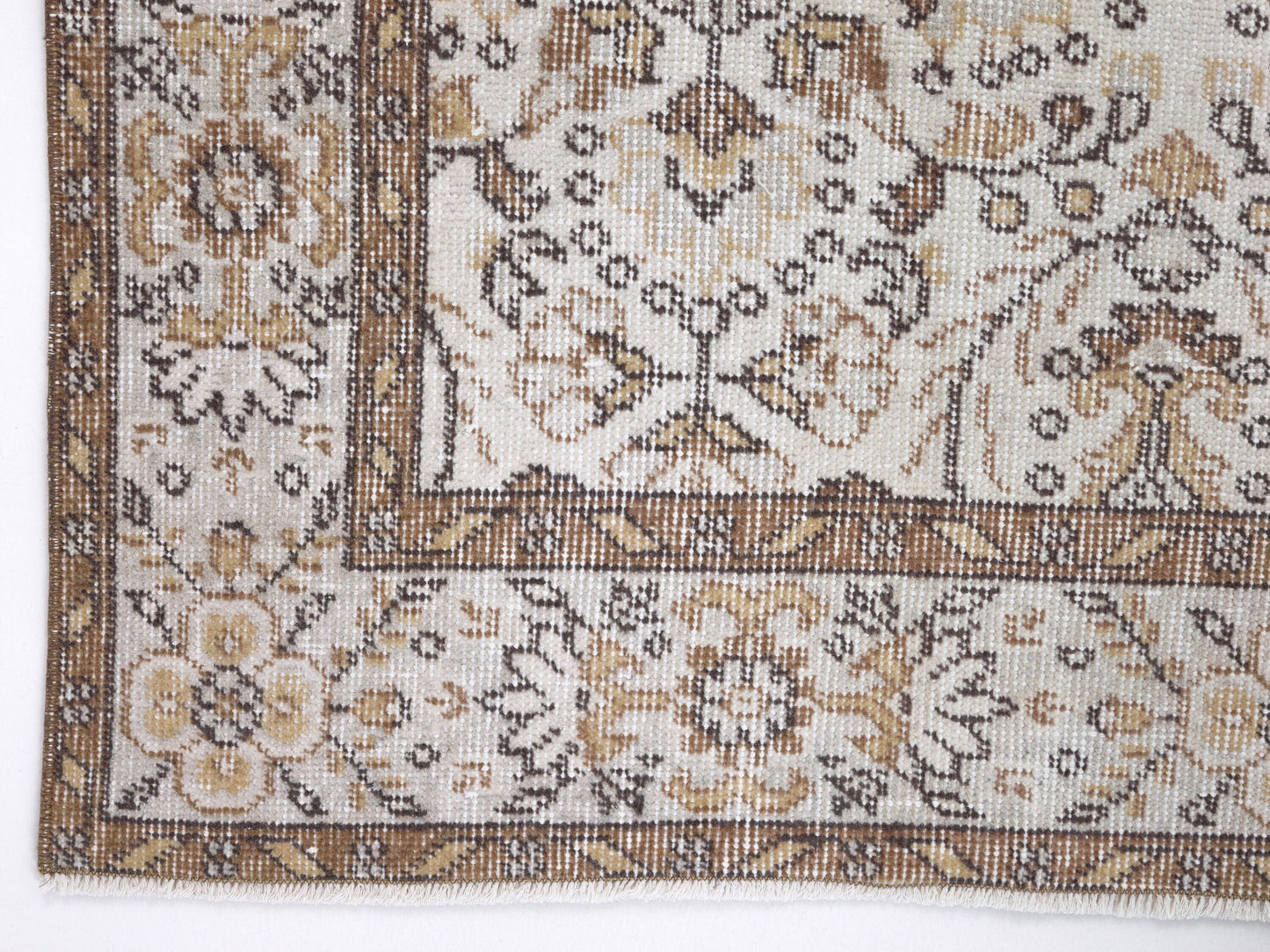 Primitive Rug, Vintage Oushak Rug, Turkish Handmade Rug, Bedroom Rug, Neutral Area Rustic Rug, Carpet Rug, Rug 5x9, Turkey Rug, 10388