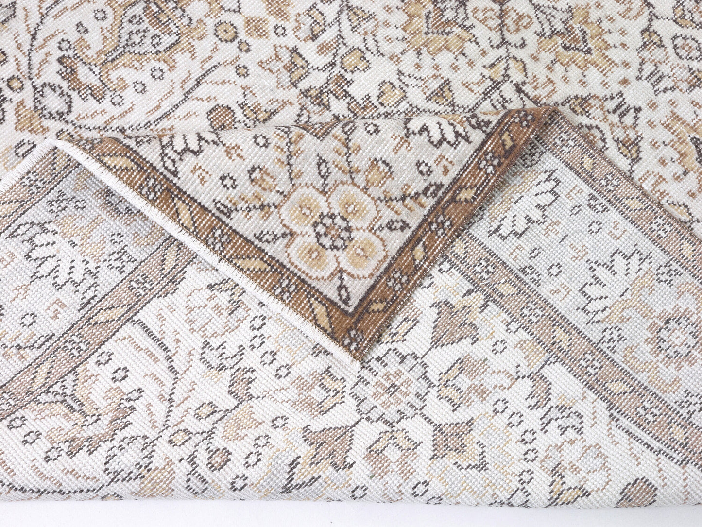 Primitive Rug, Vintage Oushak Rug, Turkish Handmade Rug, Bedroom Rug, Neutral Area Rustic Rug, Carpet Rug, Rug 5x9, Turkey Rug, 10388