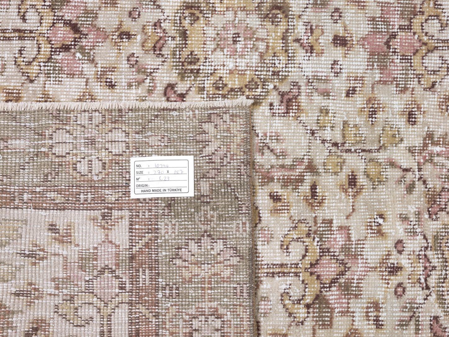 Primitive Rug, Vintage Handmade Rustic Rug, Turkish Faded Rug, Oushak Unique Rug, Rug 5x9, Neutral Area Floor Rug, Kid Room Rug, 10396