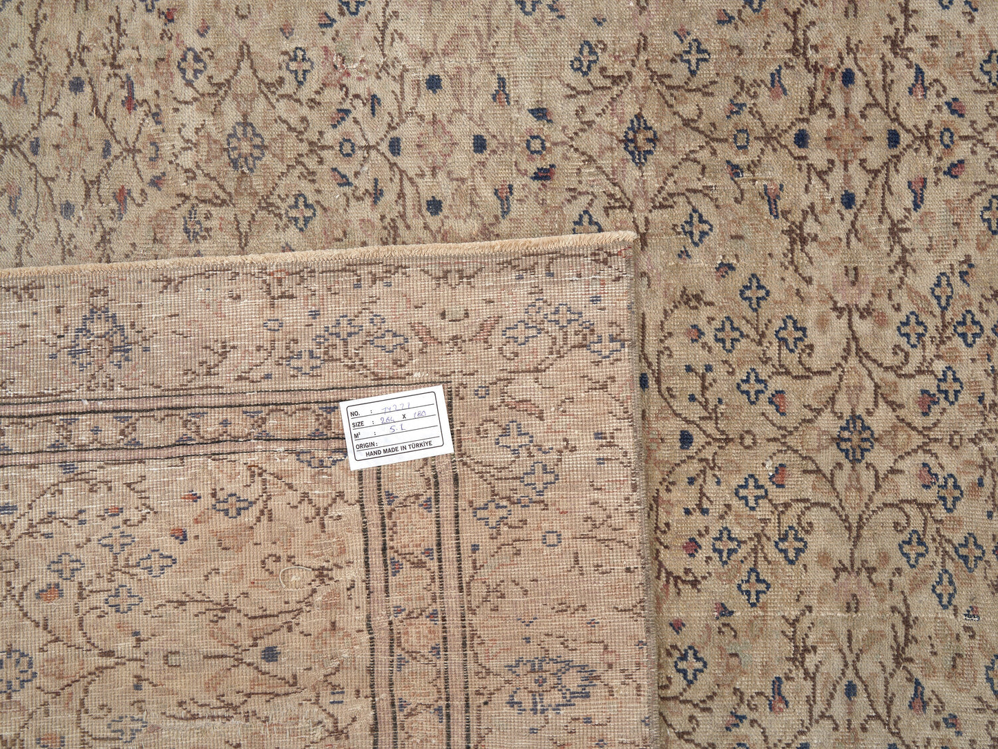 Turkish Oushak Rug, Vintage Handmade Rug, Neutral Faded Rug, Scandinavian Rug, Living Room Rug, Carpet Rug, Turkey Rug, Rug 6x9, 11222