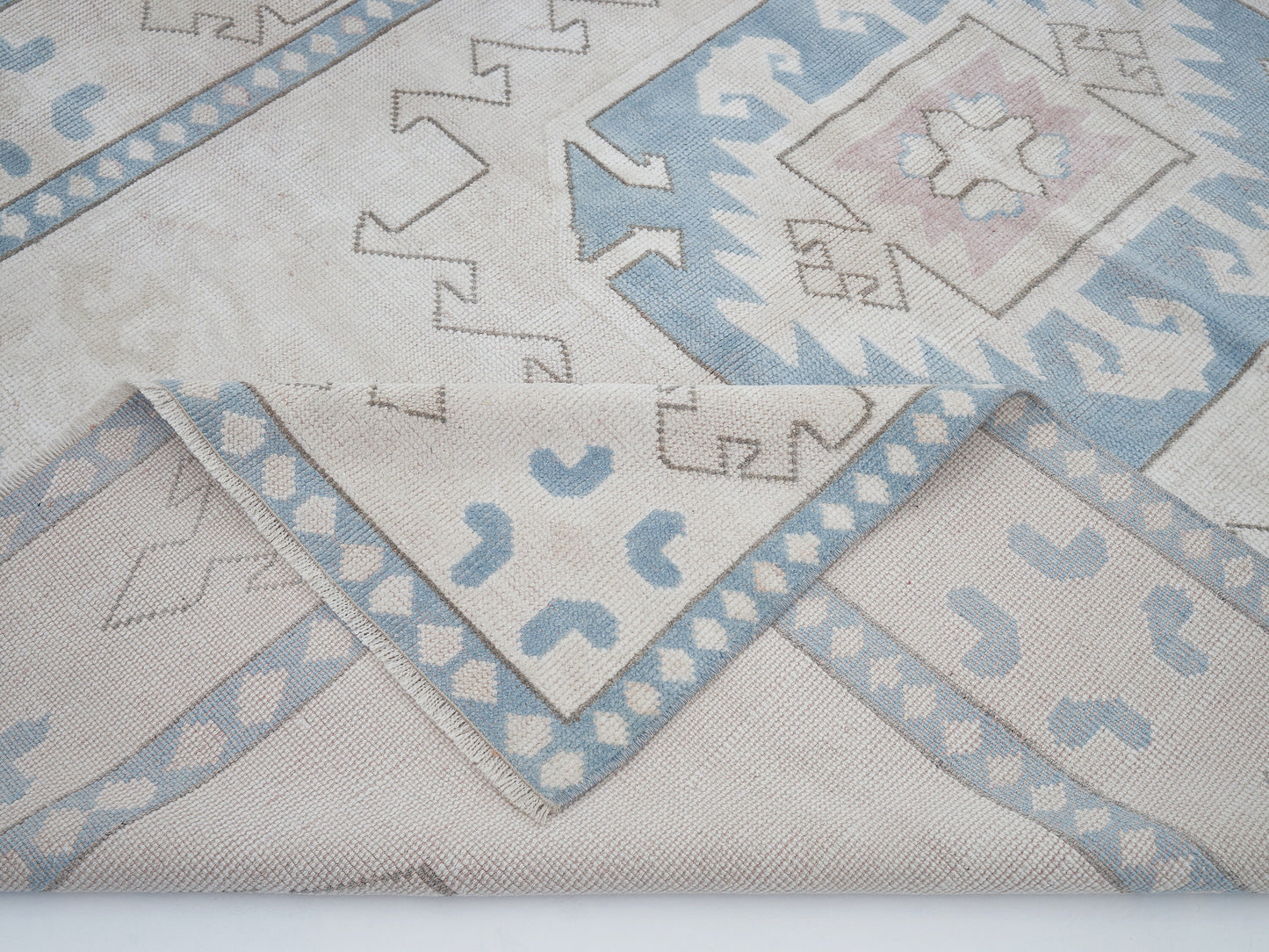 Turkish Vintage Oushak Rug, Handmade Area Eclectic Rug, Neutral Muted Rug, Bedroom Rug, Bohemian Rug, Carpet Rug, Rug 5x8, Turkey Rug, 12432
