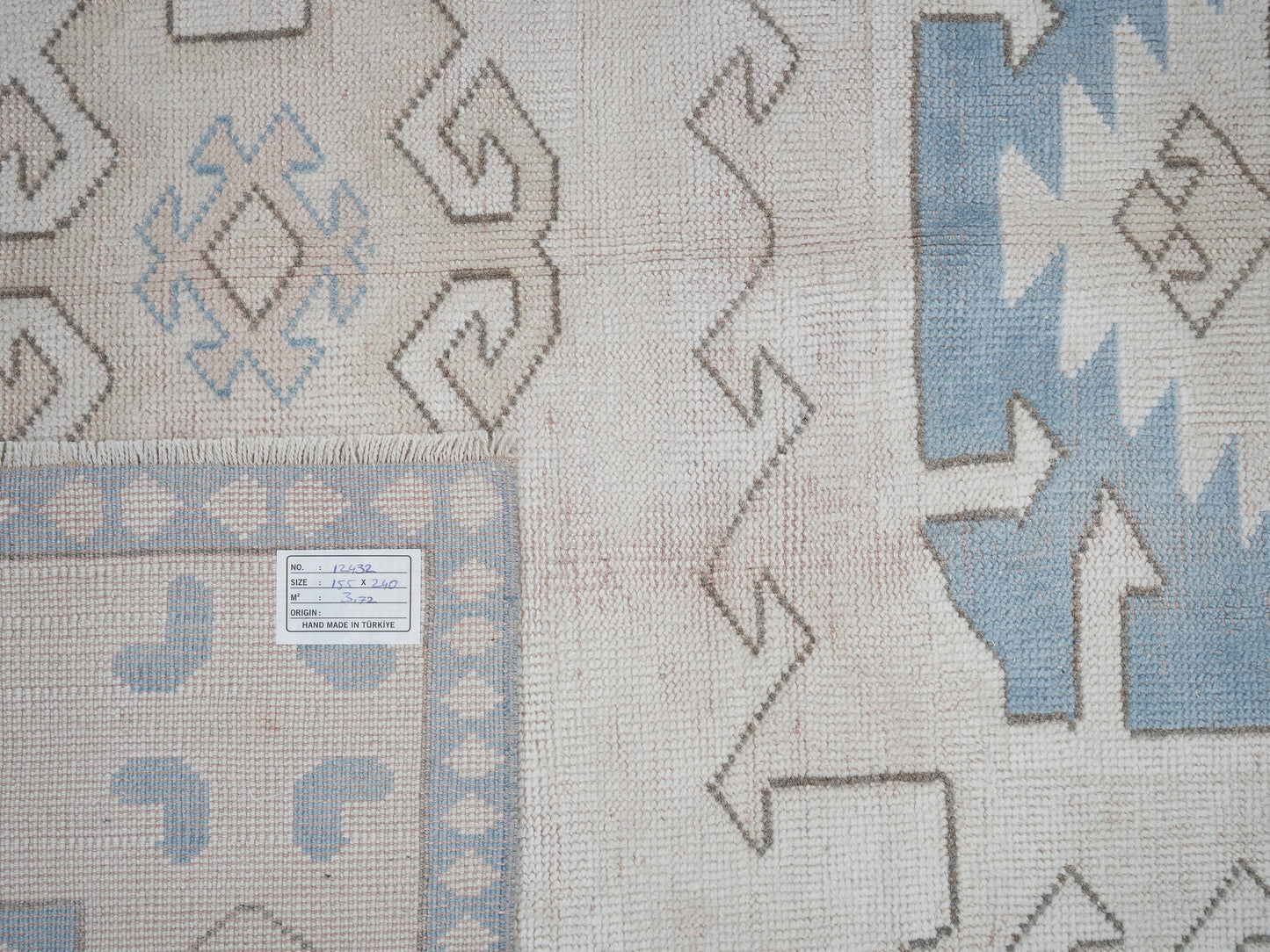 Turkish Vintage Oushak Rug, Handmade Area Eclectic Rug, Neutral Muted Rug, Bedroom Rug, Bohemian Rug, Carpet Rug, Rug 5x8, Turkey Rug, 12432