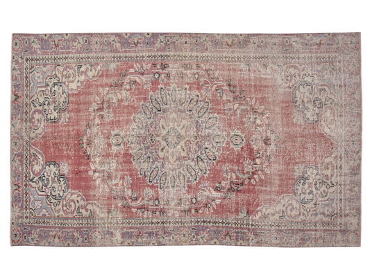 Turkish Area Rug, Vintage Handmade Rug, Oushak Eclectic Rug, Living Room Rug, Anatolia Rug, Bohemian Rug, Turkey Rug, Rug 5x9, 12138