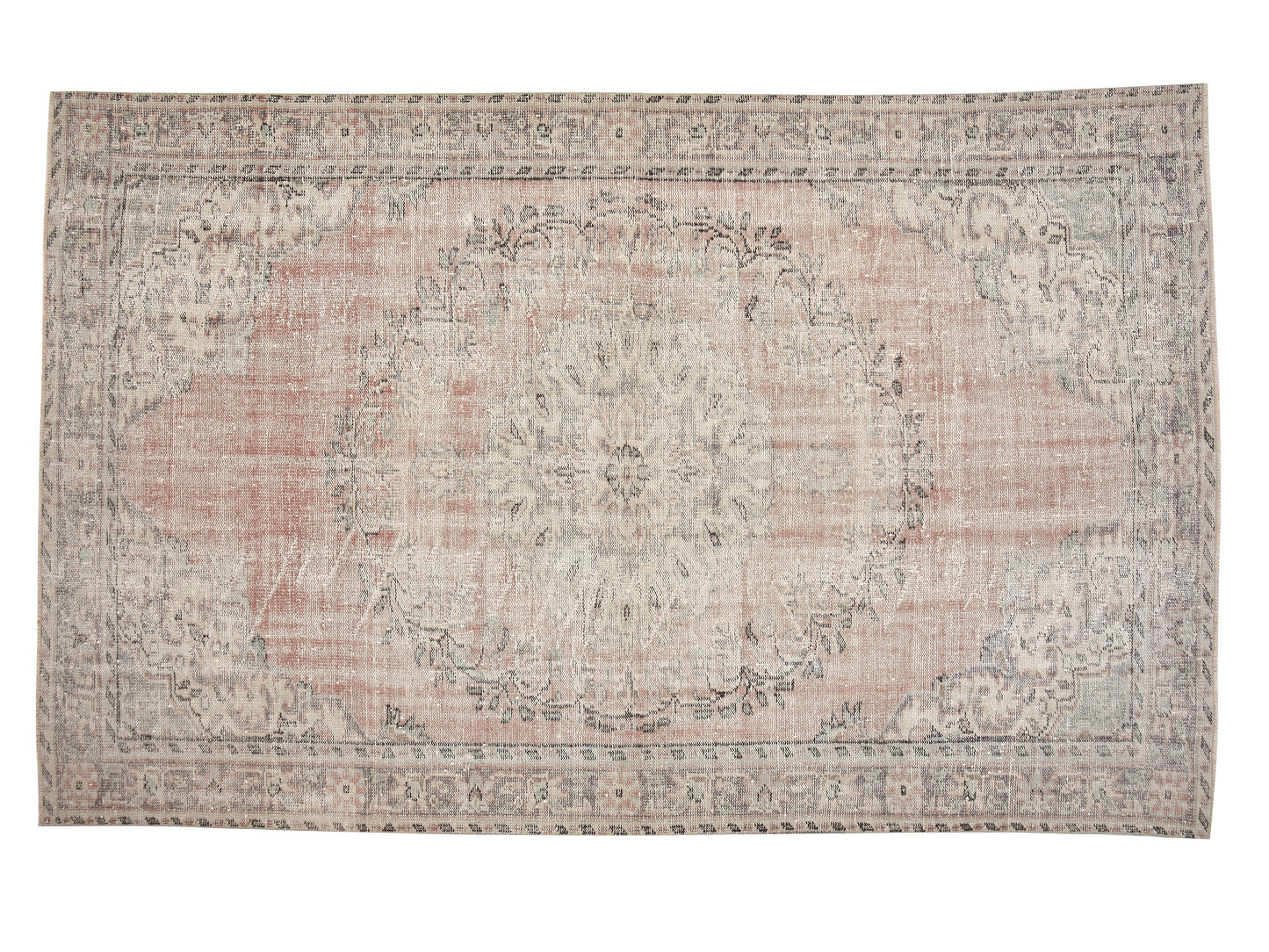 Carpet Rug, Area Rug, Vintage Rug, Oushak Rug, Turkish Rug, Handmade Rug, Neutral Rug, Bedroom Rug, Turkey Rug, Rug 6x9, Bohemian Rug, 11532
