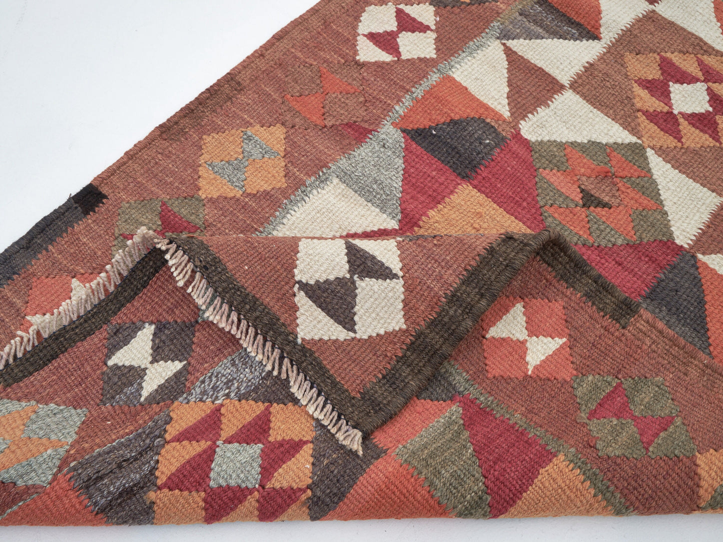 Runner Rug 3x10, Oushak Vintage Runner Rug, Turkish Antique Runner Rug, Handmade Eclectic Runner Rug, Hallway Runner, Bohemian Rug, 11289