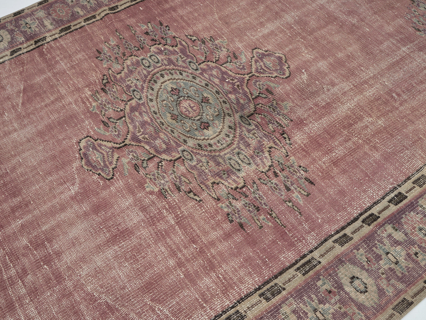Turkey Rug, Area Vintage Rug, Turkish Handmade Rug, Oushak Faded Rug, Living Room Rug, Anatolia Rug,Bohemian Rug, Rug 6x8, Carpet Rug, 12064