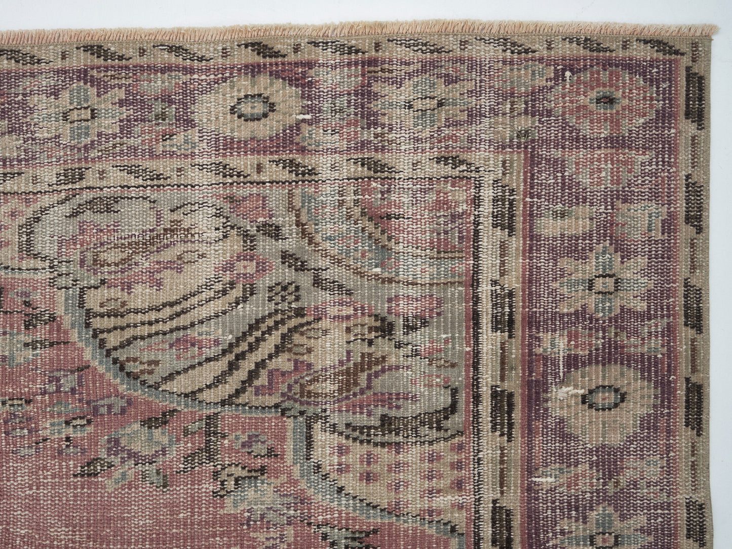 Turkey Rug, Area Vintage Rug, Turkish Handmade Rug, Oushak Faded Rug, Living Room Rug, Anatolia Rug,Bohemian Rug, Rug 6x8, Carpet Rug, 12064