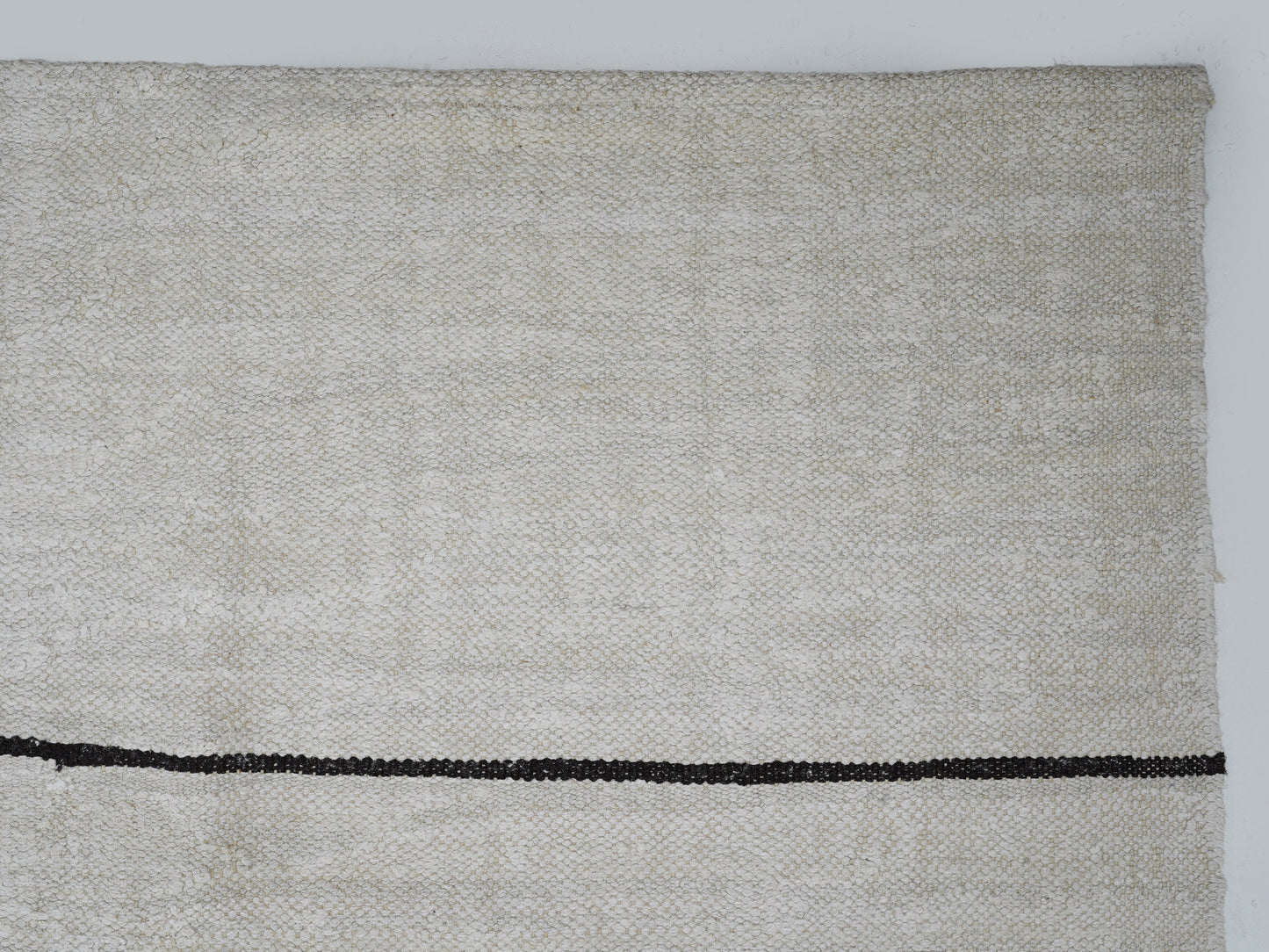 Turkish Vintage Kilim Rug, Handmade Striped Kilim Rug, Area Kilim Rug, White Hemp Rug, Oversize Rug, Large Rug, Kilim Rug 9x13, 12809