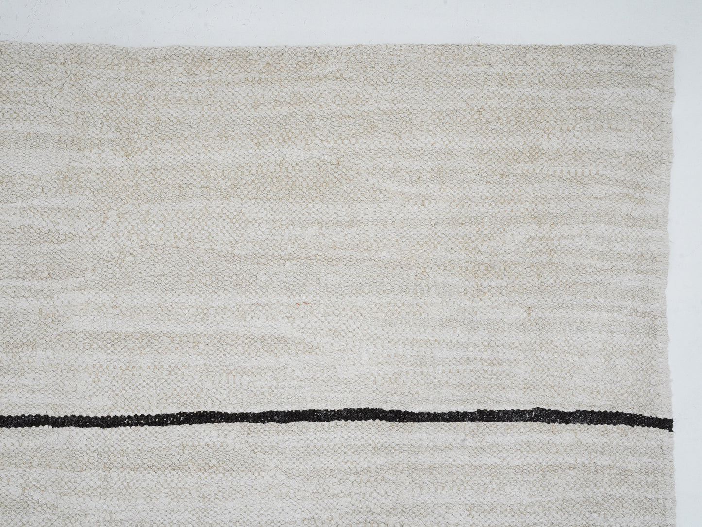 Turkish Vintage Kilim Rug, Handmade Striped Kilim Rug, Area Kilim Rug, White Hemp Rug, Oversize Rug, Large Rug, Kilim Rug 9x13, 12809