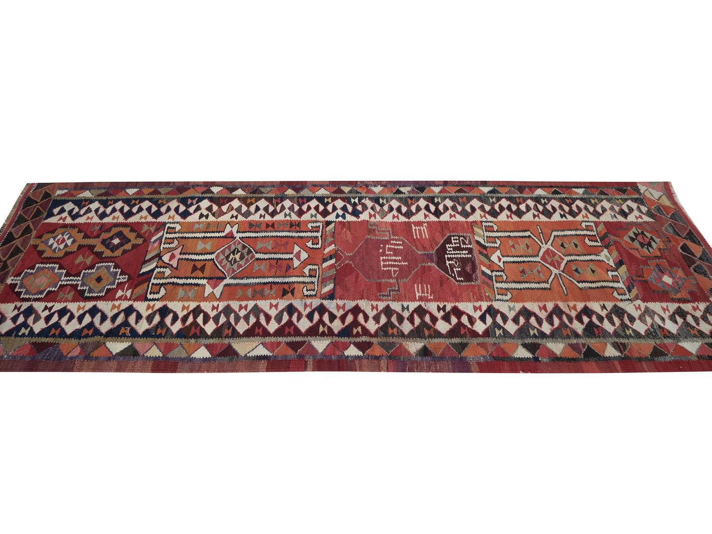 Runner Rug 3x10, Oushak Runner, Vintage Runner, Handmade Runner Rug, Turkish Runner, Rug Runner, Hallway Runner, Anatolia Rug, 11379