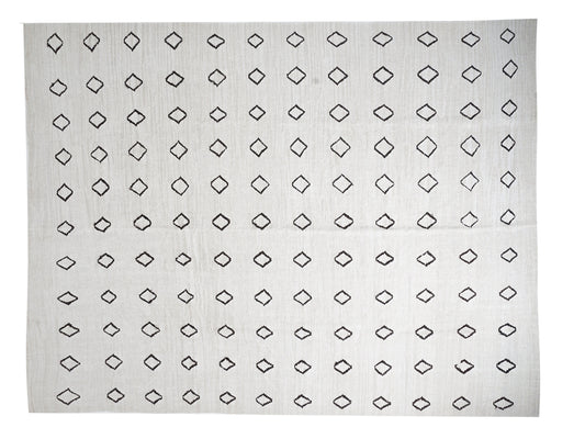 Area Kilim Rug, Turkish Kilim, Vintage Kilim, Handmade Kilim Rug, Neutral White Rug, Oversize Kilim Rug, Large Rug, Kilim Rug 11x14, 12810
