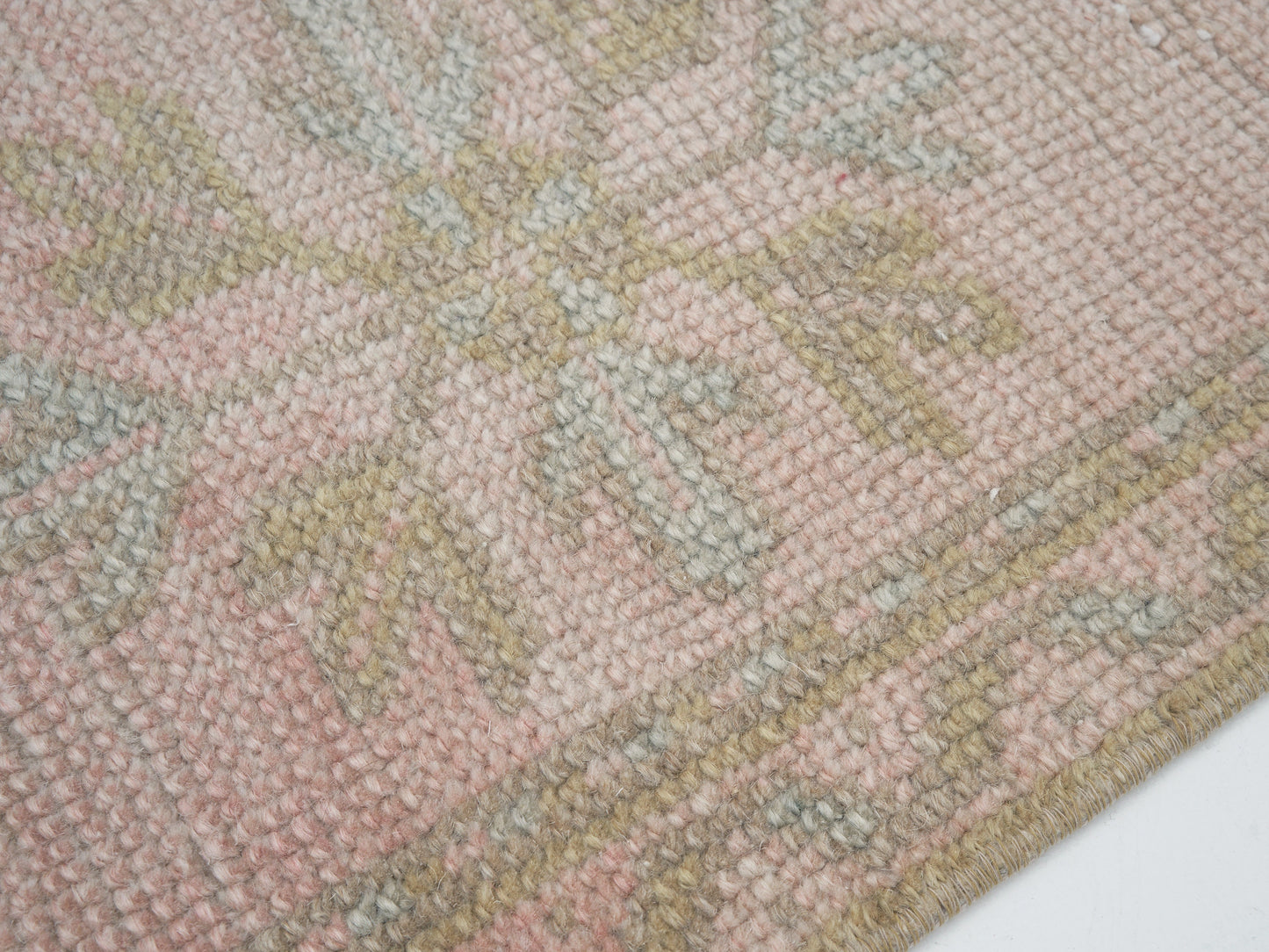 Handmade Runner Rug, Vintage Antique Runner Rug, Turkish Oushak Runner Rug, Kitchen Runner, Scandinavian Rug, Runner Rug 3x12, 12381
