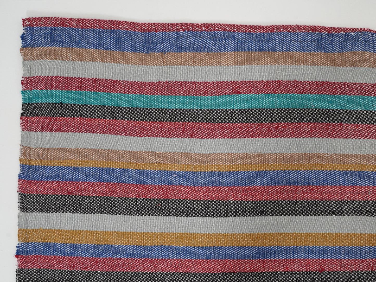 Vintage Striped Kilim Rug, Handmade Eclectic Kilim Rug, Turkish Flat Weave Kilim Rug, Area Kilim Rug, Bohemian Rug, Kilim Rug 7x8, 12895