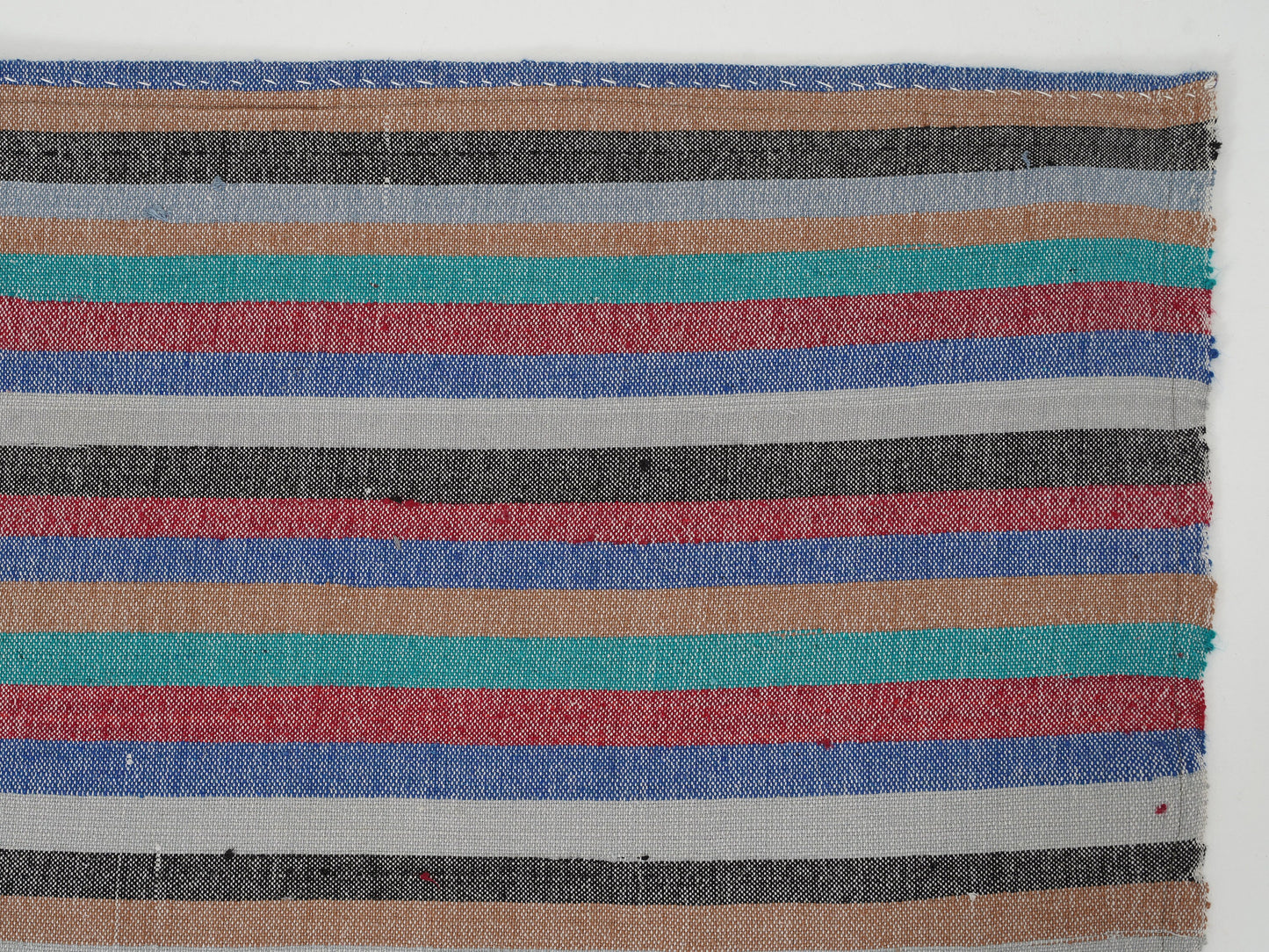 Vintage Striped Kilim Rug, Handmade Eclectic Kilim Rug, Turkish Flat Weave Kilim Rug, Area Kilim Rug, Bohemian Rug, Kilim Rug 7x8, 12895