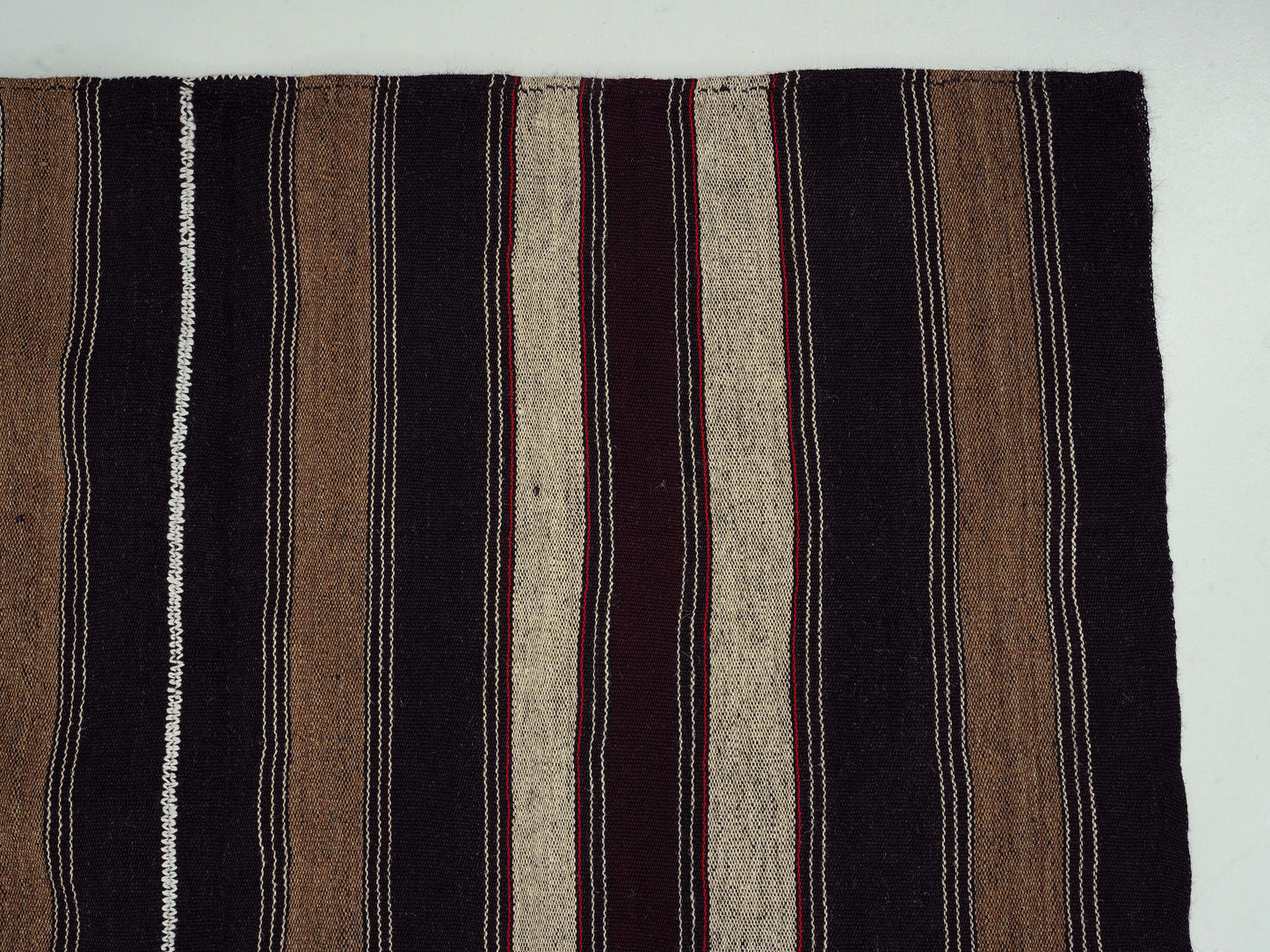 Goat Hair Rug, Area Antique Kilim Rug, Vintage Handmade Kilim Rug, Wool Rug, Turkish Striped Kilim Rug, Kilim Rug 5x7, Office Rug, 12809