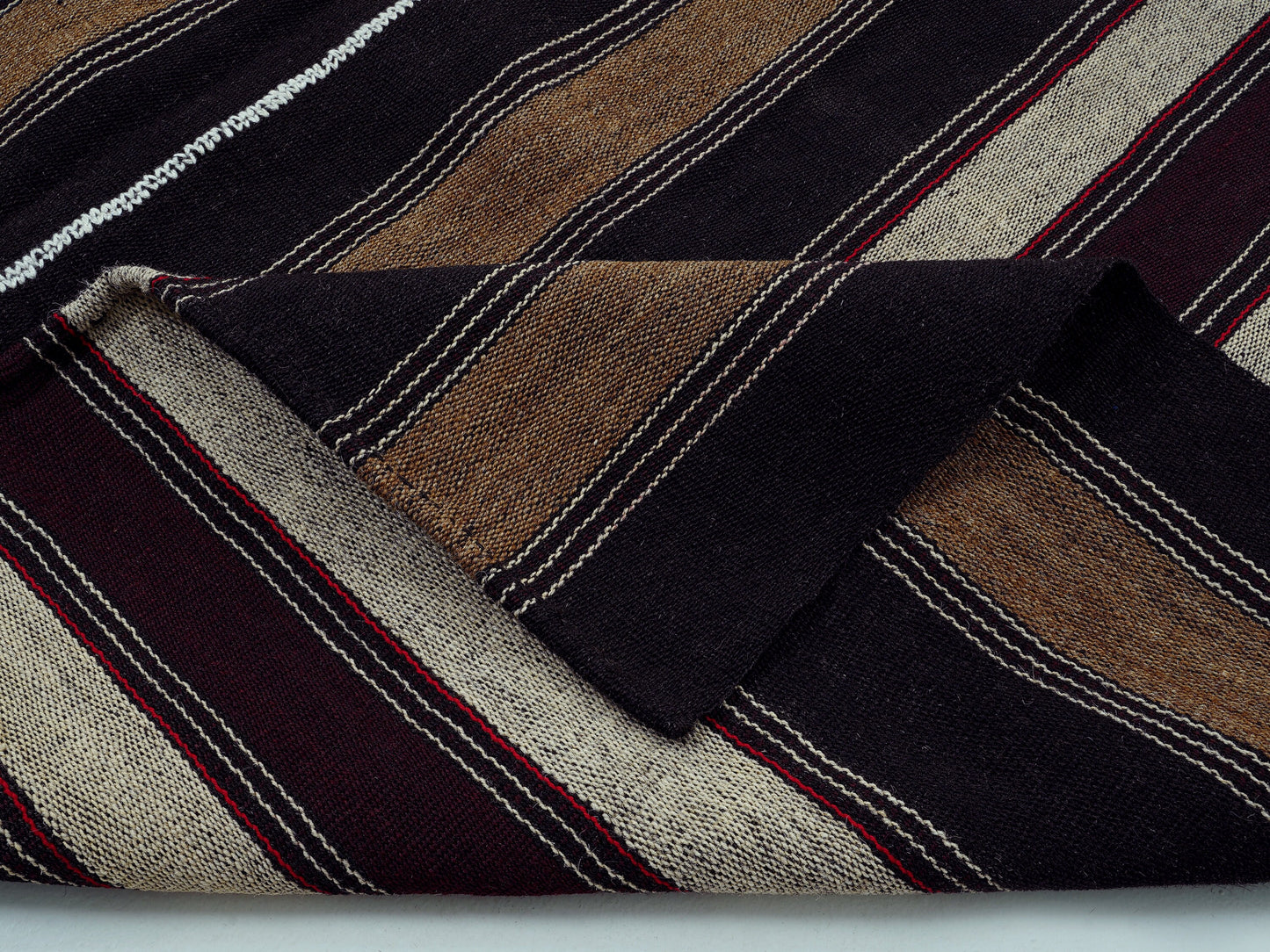 Goat Hair Rug, Area Antique Kilim Rug, Vintage Handmade Kilim Rug, Wool Rug, Turkish Striped Kilim Rug, Kilim Rug 5x7, Office Rug, 12809