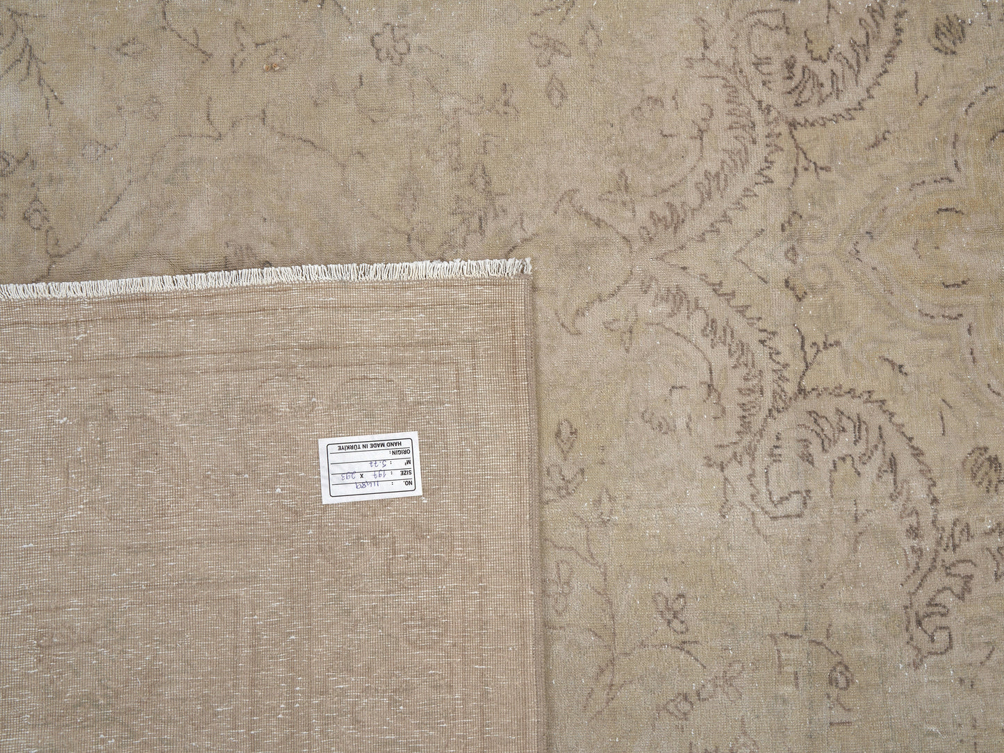 Vintage Handmade Area Rug, Turkish Oushak Antique Rug, Neutral Floor Rug, Turkish Carpet, Kid Room Rug, Scandinavian Rug, Rug 6x10, 11489