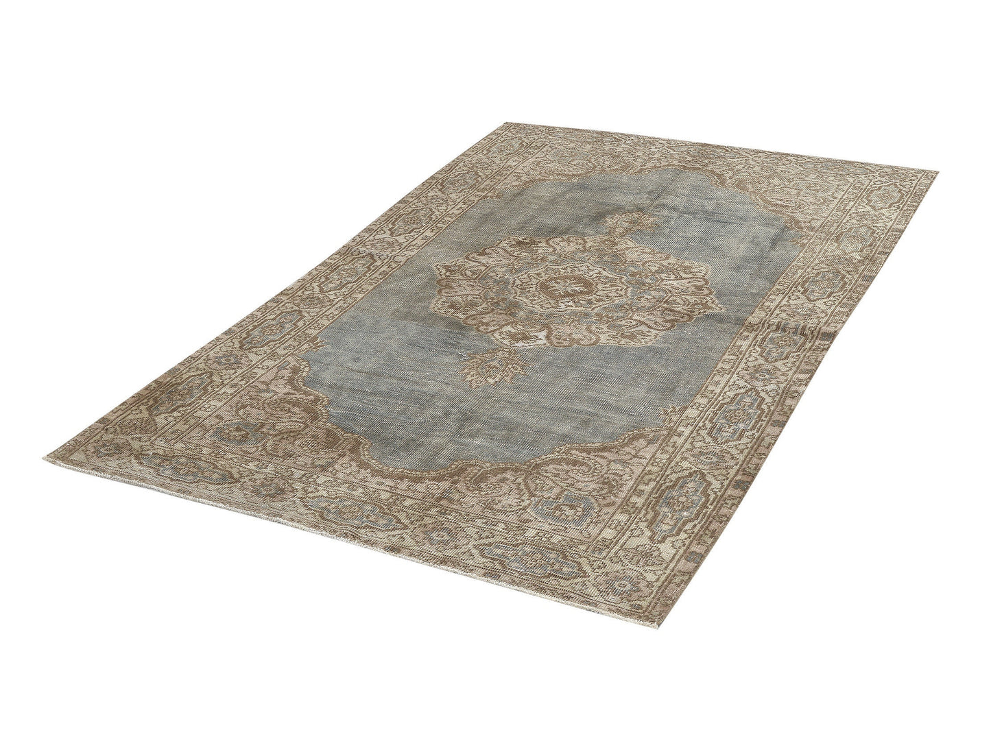Vintage Handmade Rug, Turkish Oushak Area Rug, Primitive Rug, Nursery Rug, Turkey Rug, Neutral Rustic Rug, Rug 4x7, Vintage Carpet, 12117
