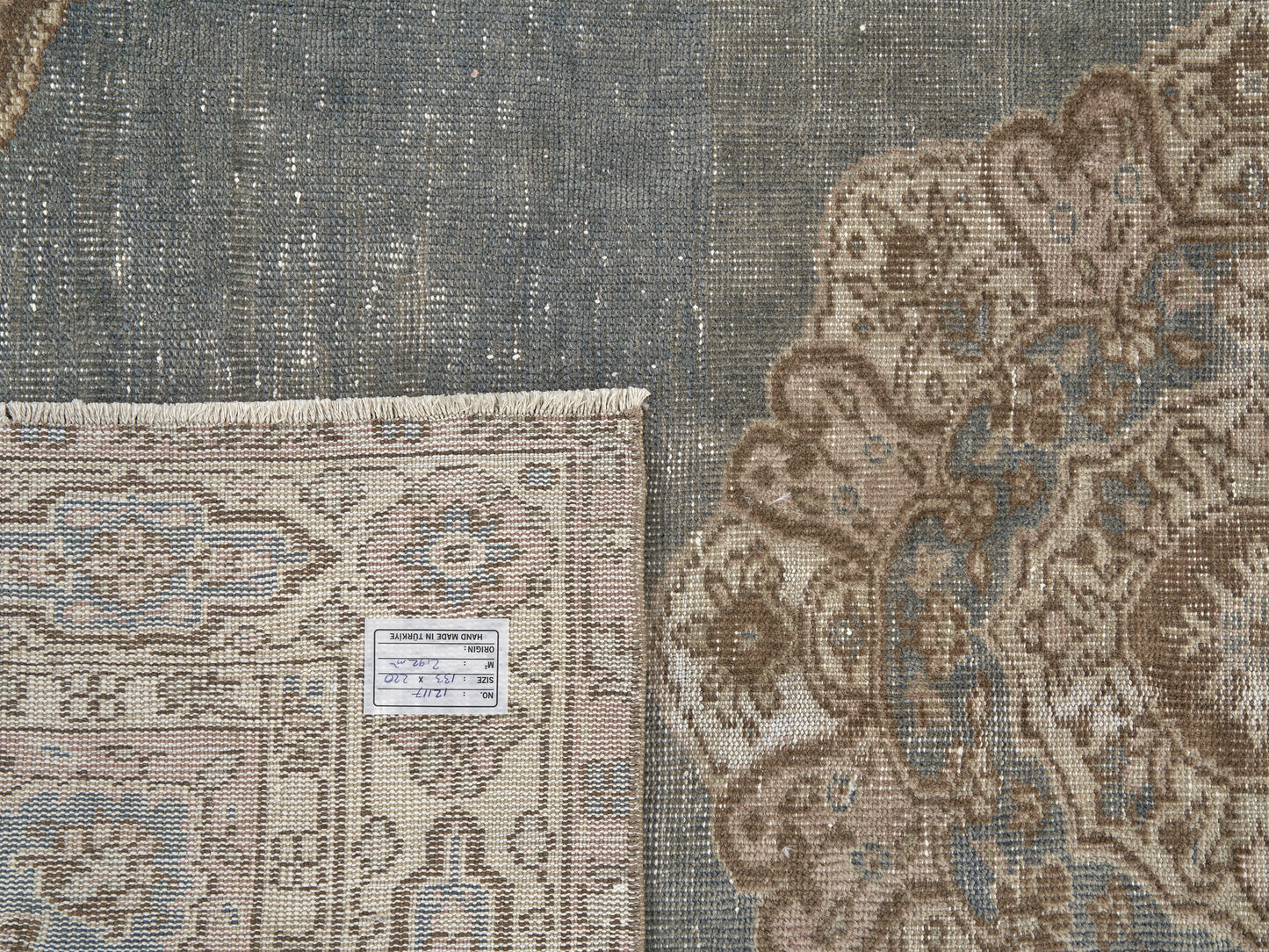 Vintage Handmade Rug, Turkish Oushak Area Rug, Primitive Rug, Nursery Rug, Turkey Rug, Neutral Rustic Rug, Rug 4x7, Vintage Carpet, 12117