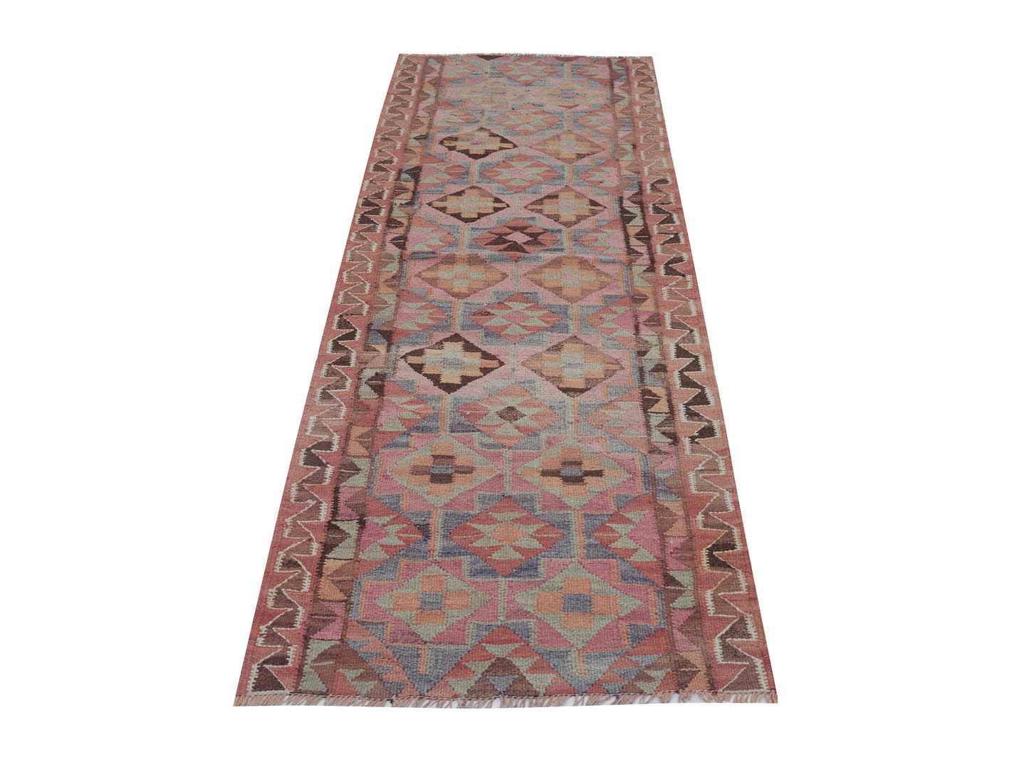 Oushak Runner, Turkish Runner, Handmade Runner Rug, Vintage Runner, Kilim Runner, Floor Runner Rug, Kitchen Runner, Rug Runner 3x10, 11419