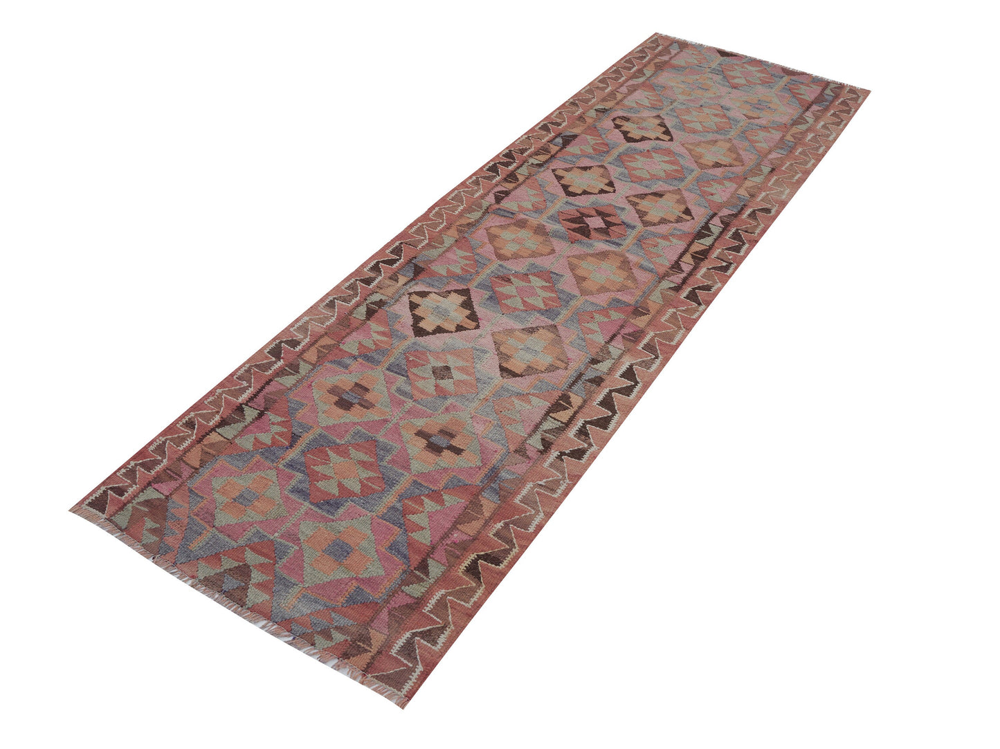 Oushak Runner, Turkish Runner, Handmade Runner Rug, Vintage Runner, Kilim Runner, Floor Runner Rug, Kitchen Runner, Rug Runner 3x10, 11419