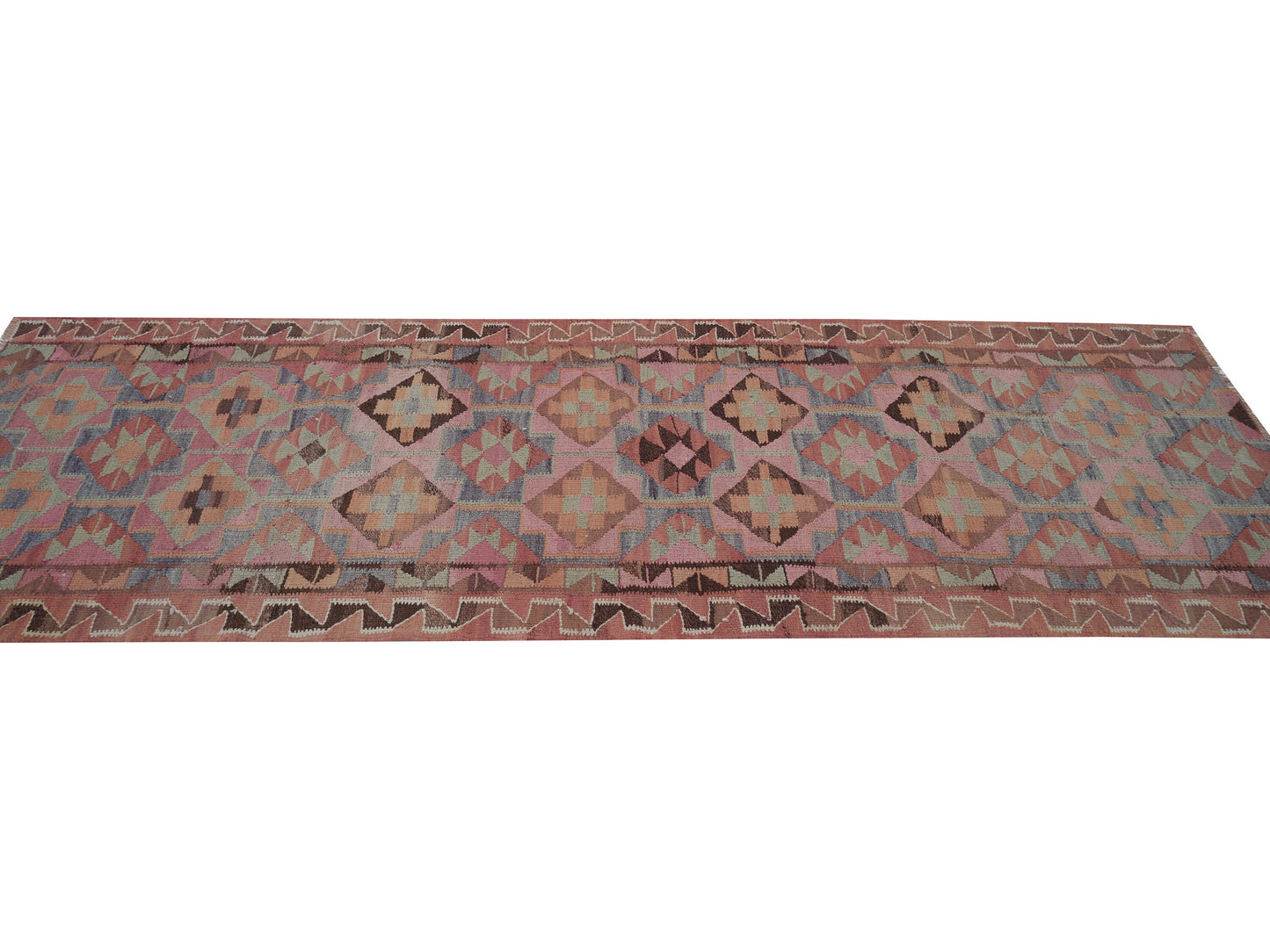 Oushak Runner, Turkish Runner, Handmade Runner Rug, Vintage Runner, Kilim Runner, Floor Runner Rug, Kitchen Runner, Rug Runner 3x10, 11419