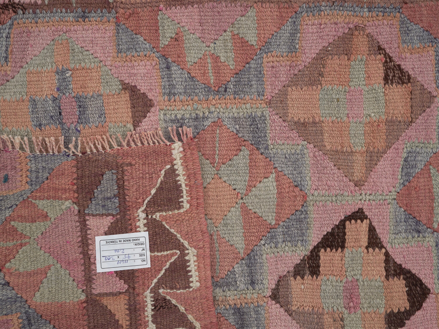Oushak Runner, Turkish Runner, Handmade Runner Rug, Vintage Runner, Kilim Runner, Floor Runner Rug, Kitchen Runner, Rug Runner 3x10, 11419