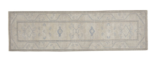 Oushak Rug, Turkish Rug, Vintage Rug, Handmade Runner Rug, Carpet Runner, Primitive Rug, Entryway Rug, Rug Runner, Runner Rug 3x9, 12429