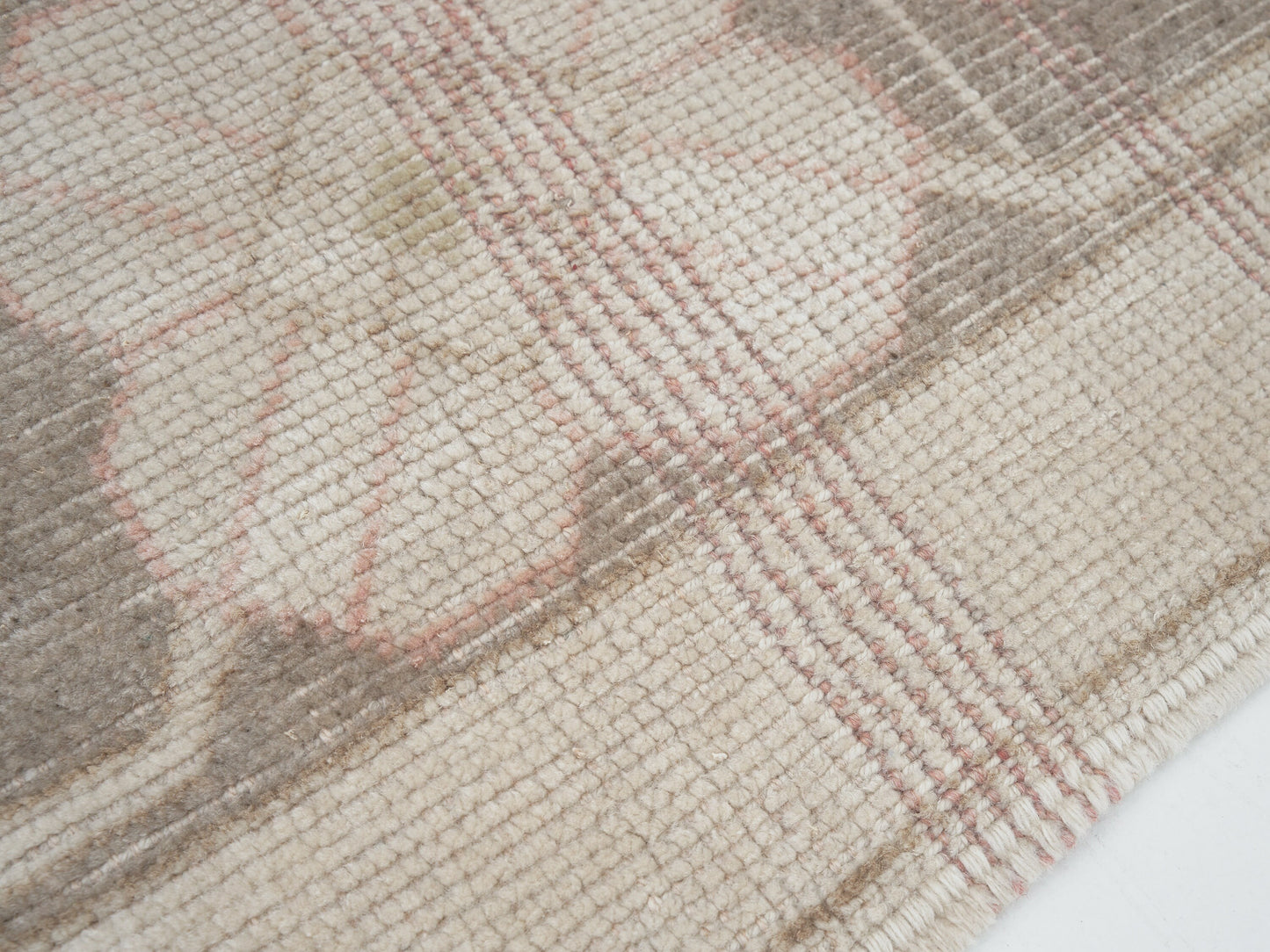 Vintage Oushak Runner Rug, Turkish Unique Runner Rug, Handmade Runner Rug, Carpet Runner,Neutral Rug, Hallway Runner, Rug Runner 4x10, 12516