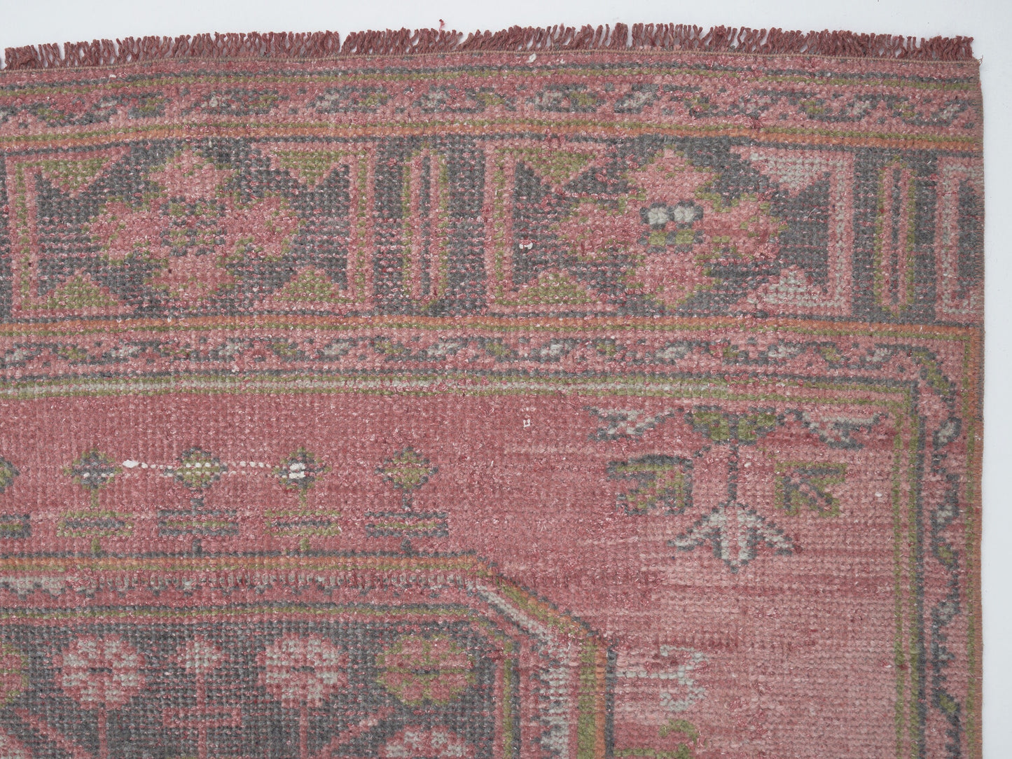 Oushak Handmade Runner Rug, Turkish Eclectic Runner Rug, Vintage Runner Rug, Bohemian Rug,Carpet Runner, Long Runner, Rug Runner 4x11, 12469