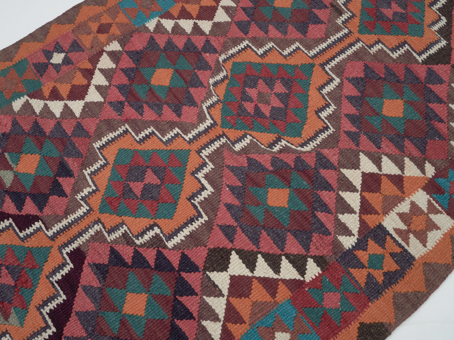 Kilim Runner Rug, Runner Rug 3x11, Turkish Oushak Runner Rug, Handmade Antique Runner Rug, Anatolia Rug, Vintage Runner, Bohemian Rug, 11420
